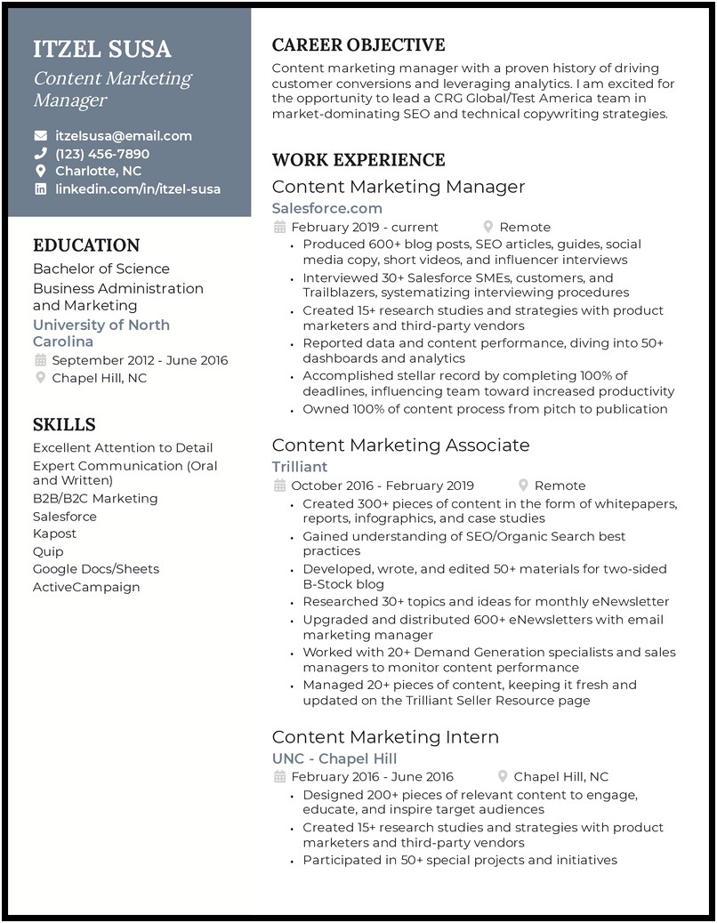 Best Action Verbs For Brand Manager Resume