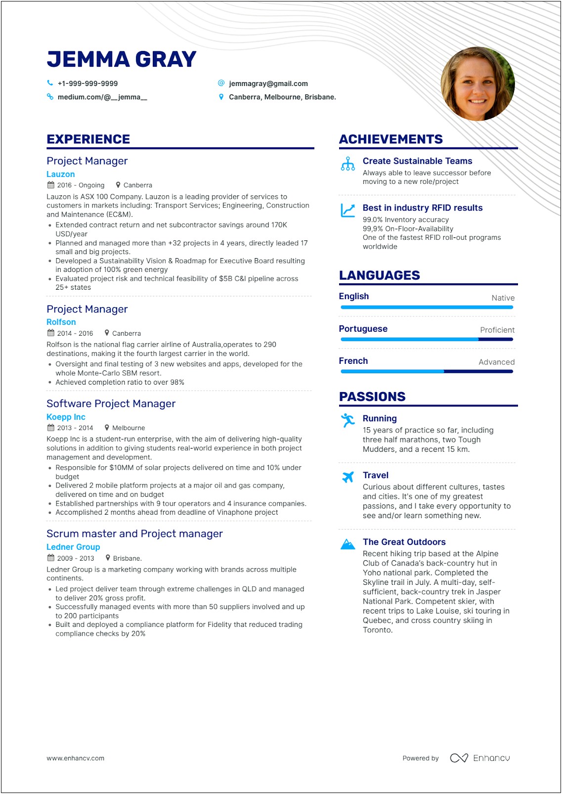 Best Blue Shade To Use On Resume