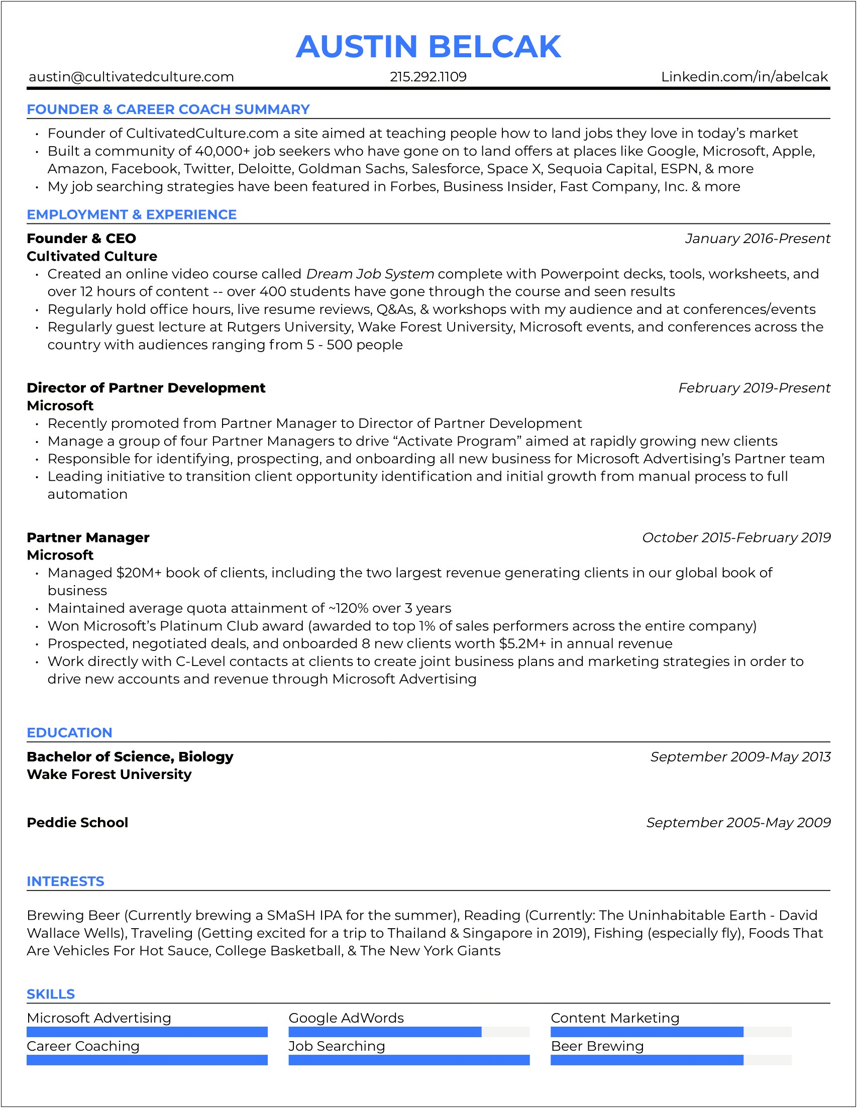 Best Color Of Print For Resume