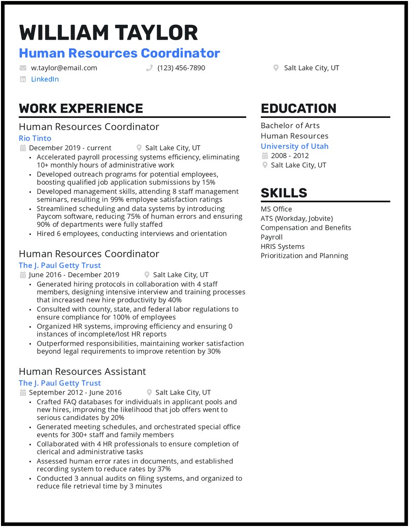 Best Entry Level Hr Analyst Resumes