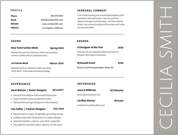 Best Font For A Resume 2014