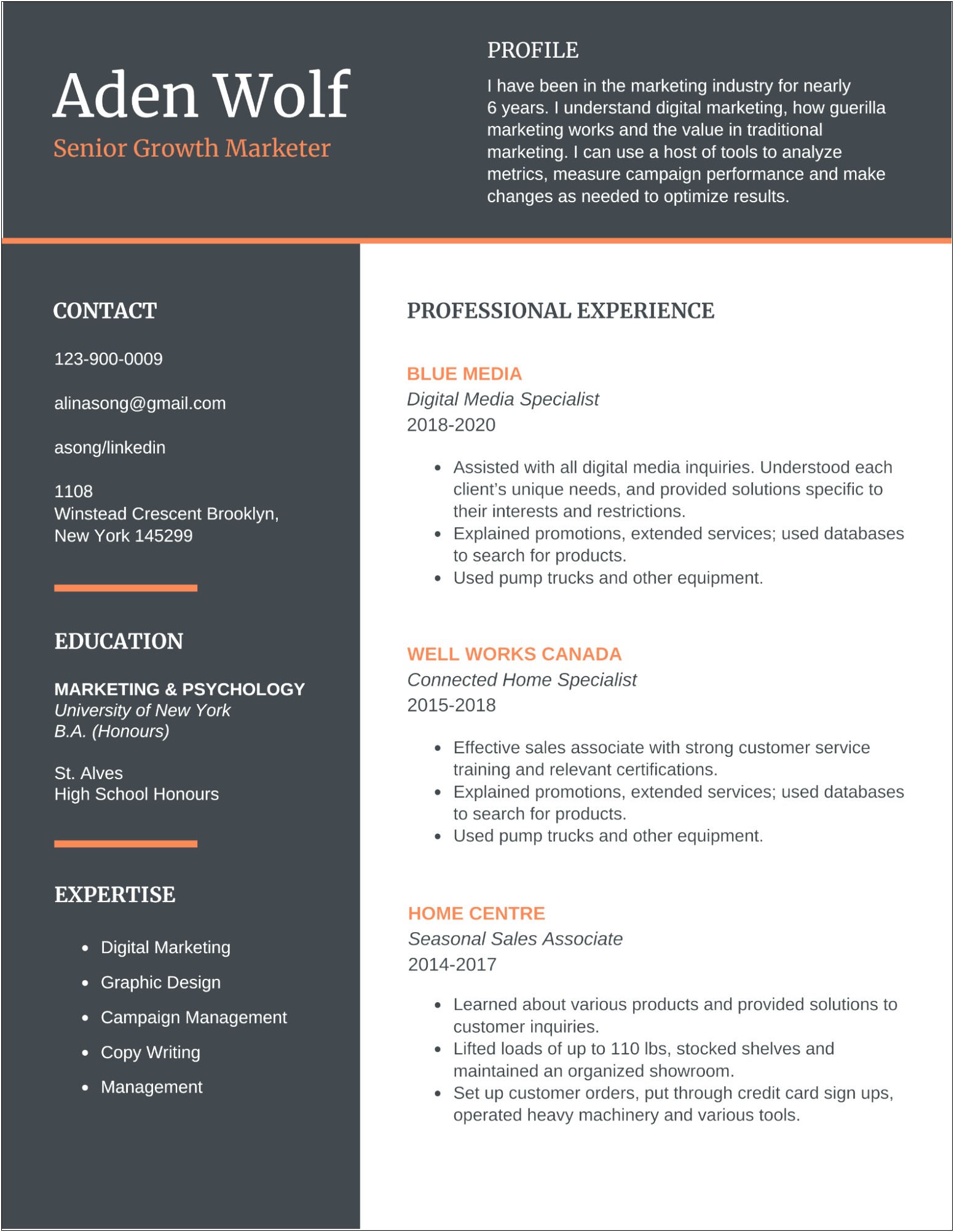 Best Font For Resume Graphic Design