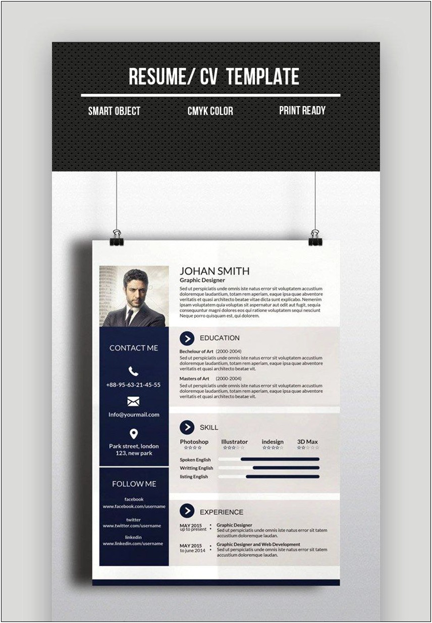 Best Free One Page Resume Template