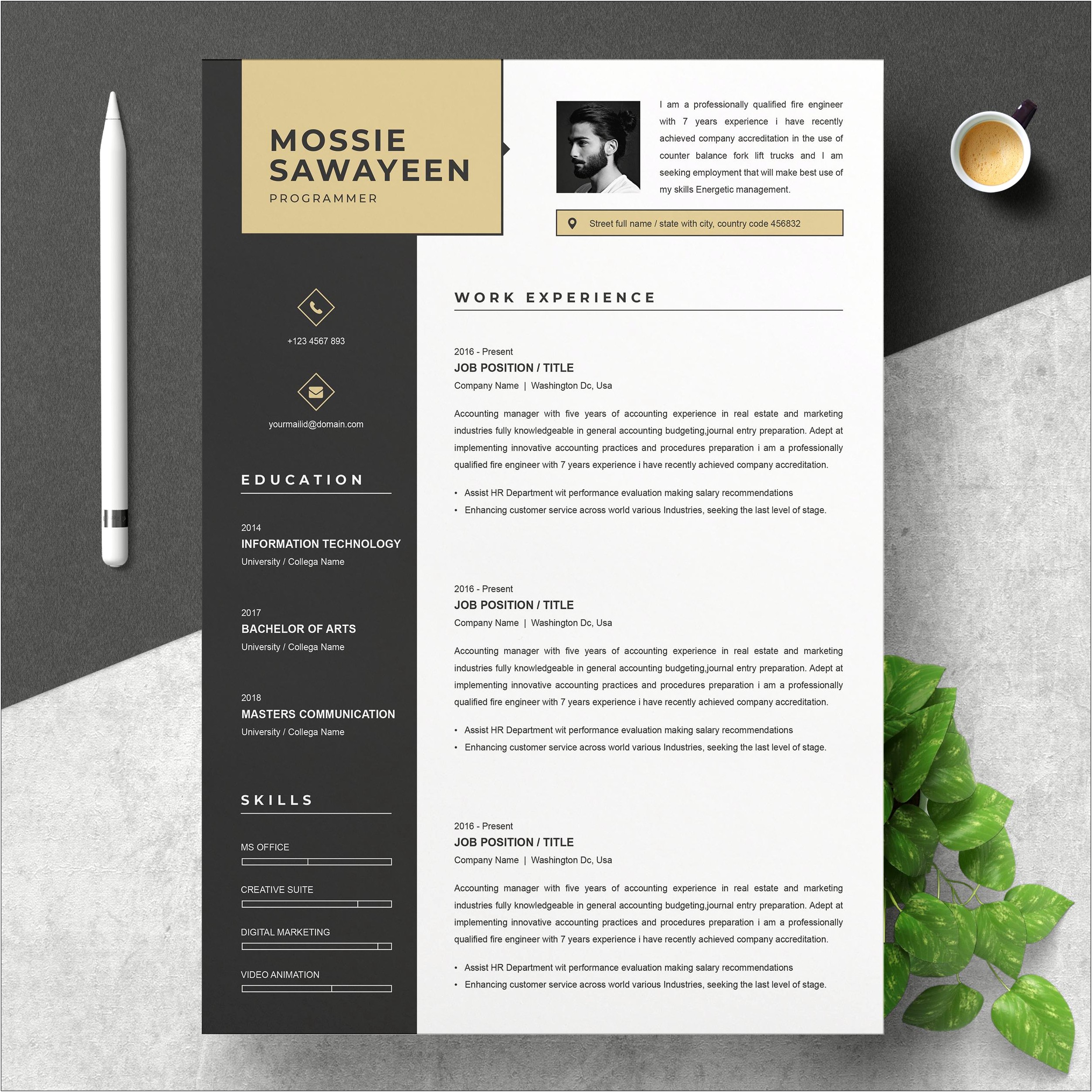 Best Free Resume Templates 2017 Word