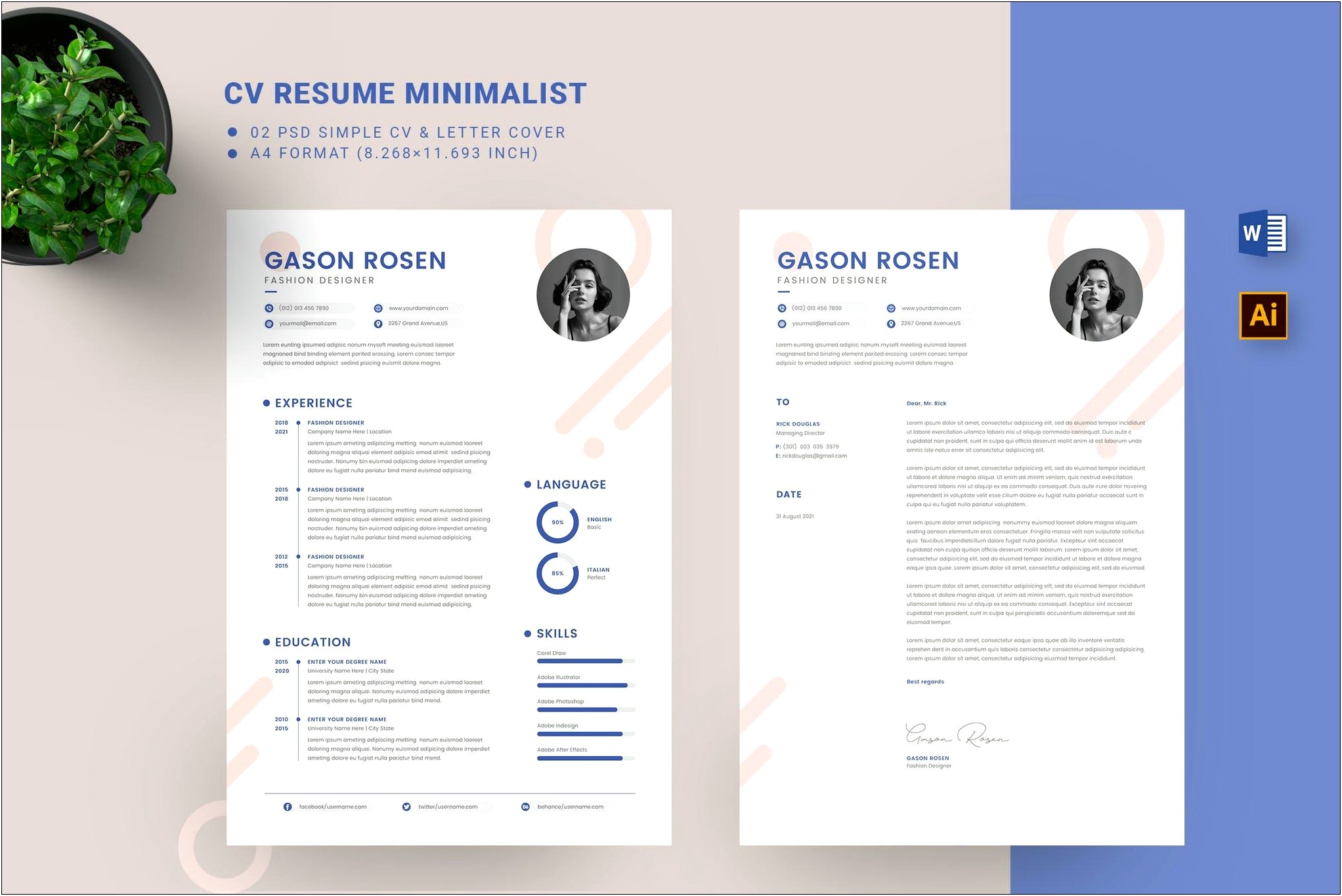 Best Free To Print Resume Template 2018