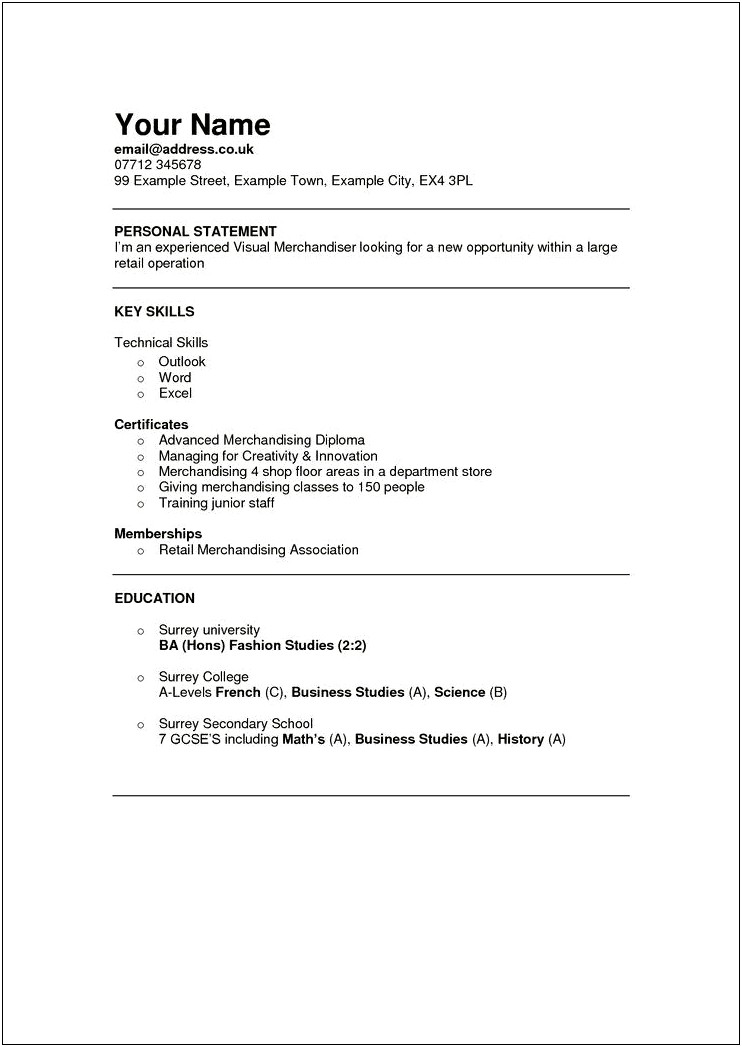 Best Free To Print Resume Template