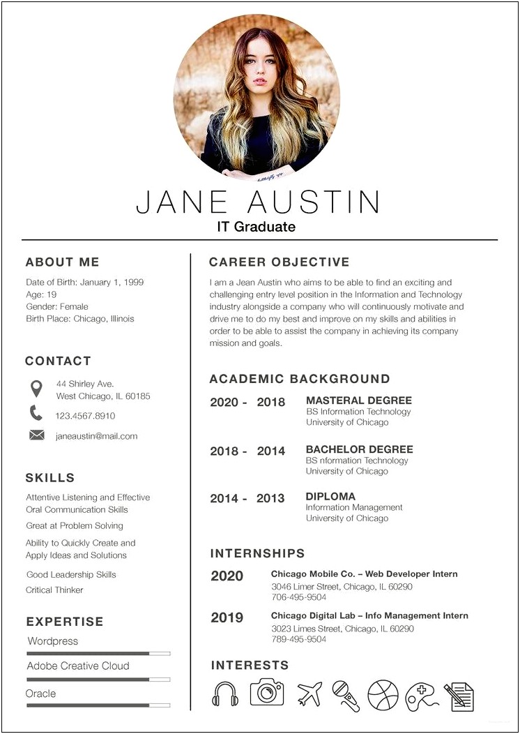 Best Fresher Resume Sample Free Download