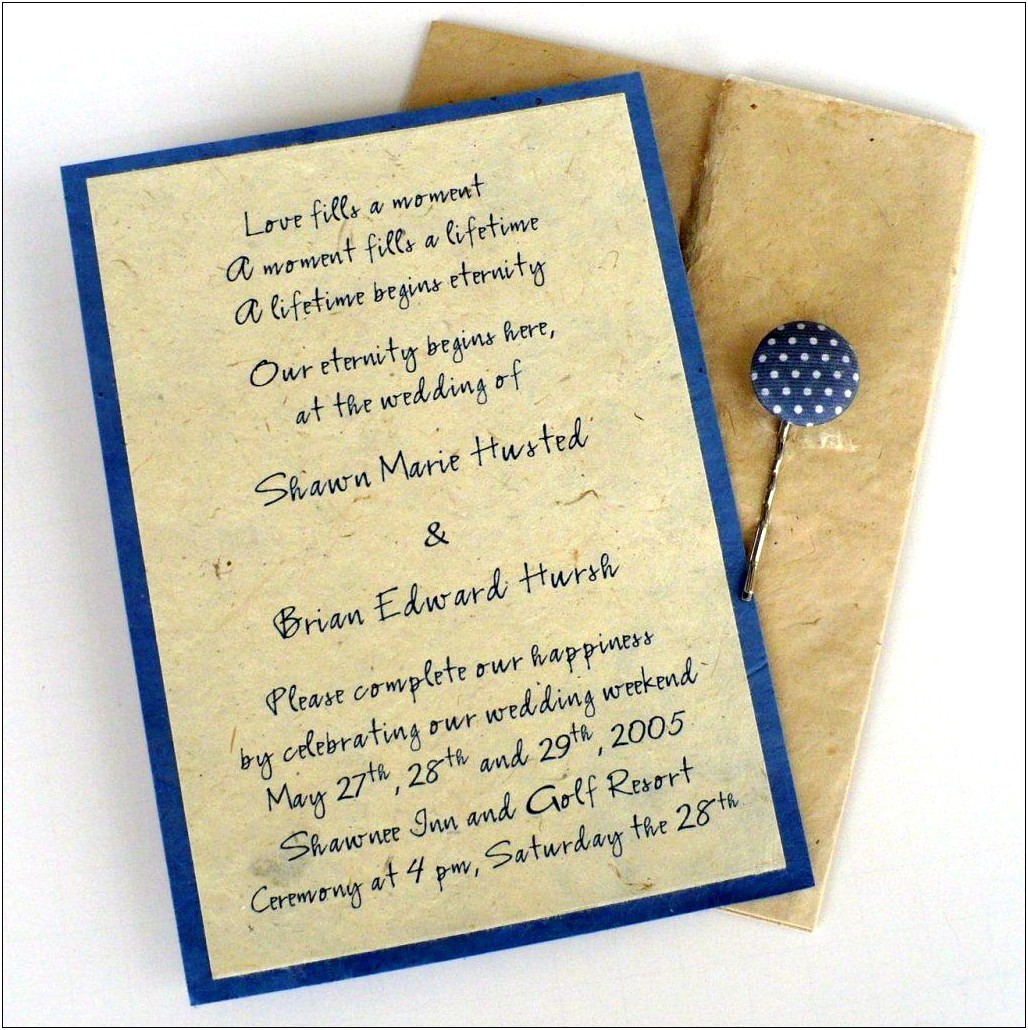 Best Friend Quotes On Wedding Invitation