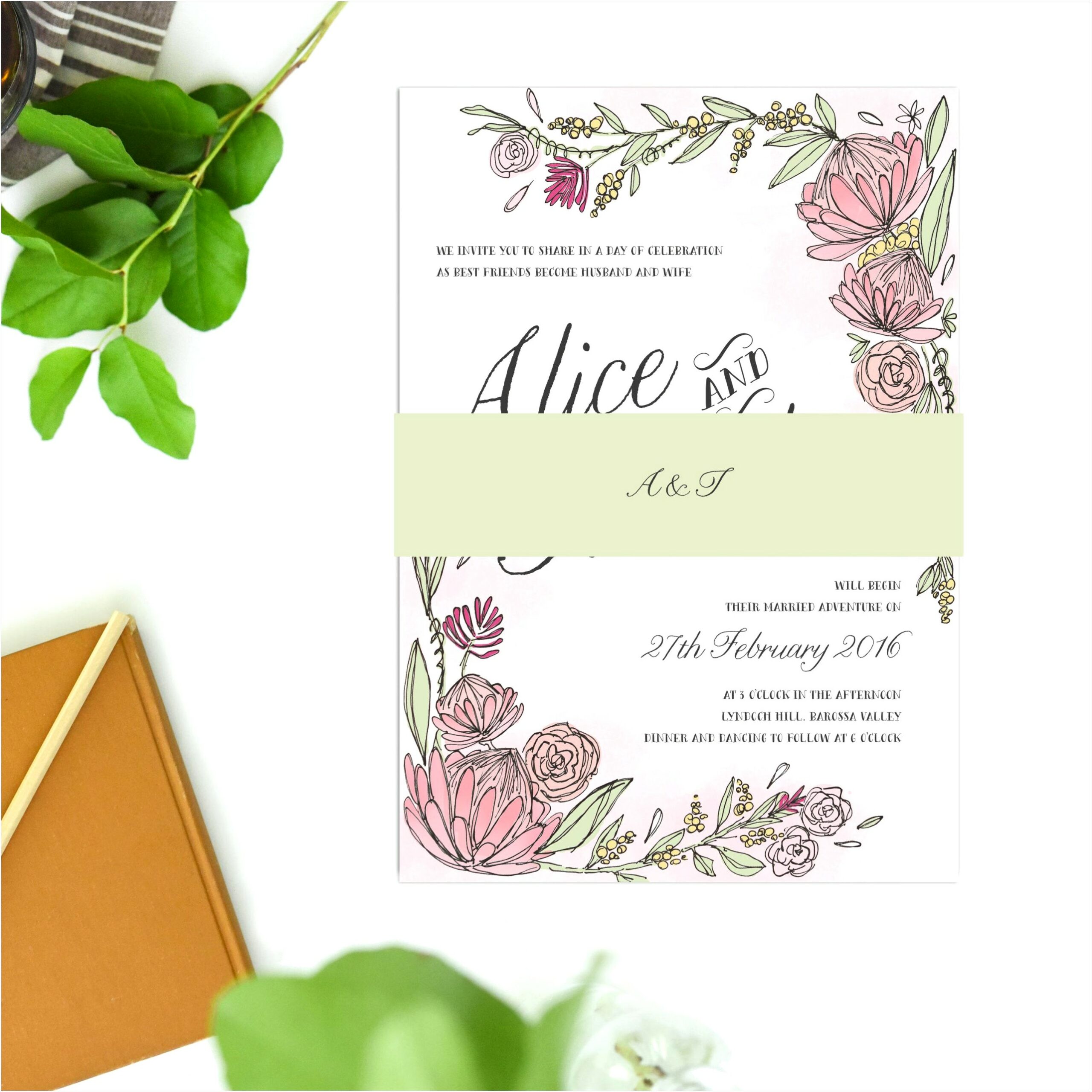 Best Friends Become Husband And Wife Wedding Invitation