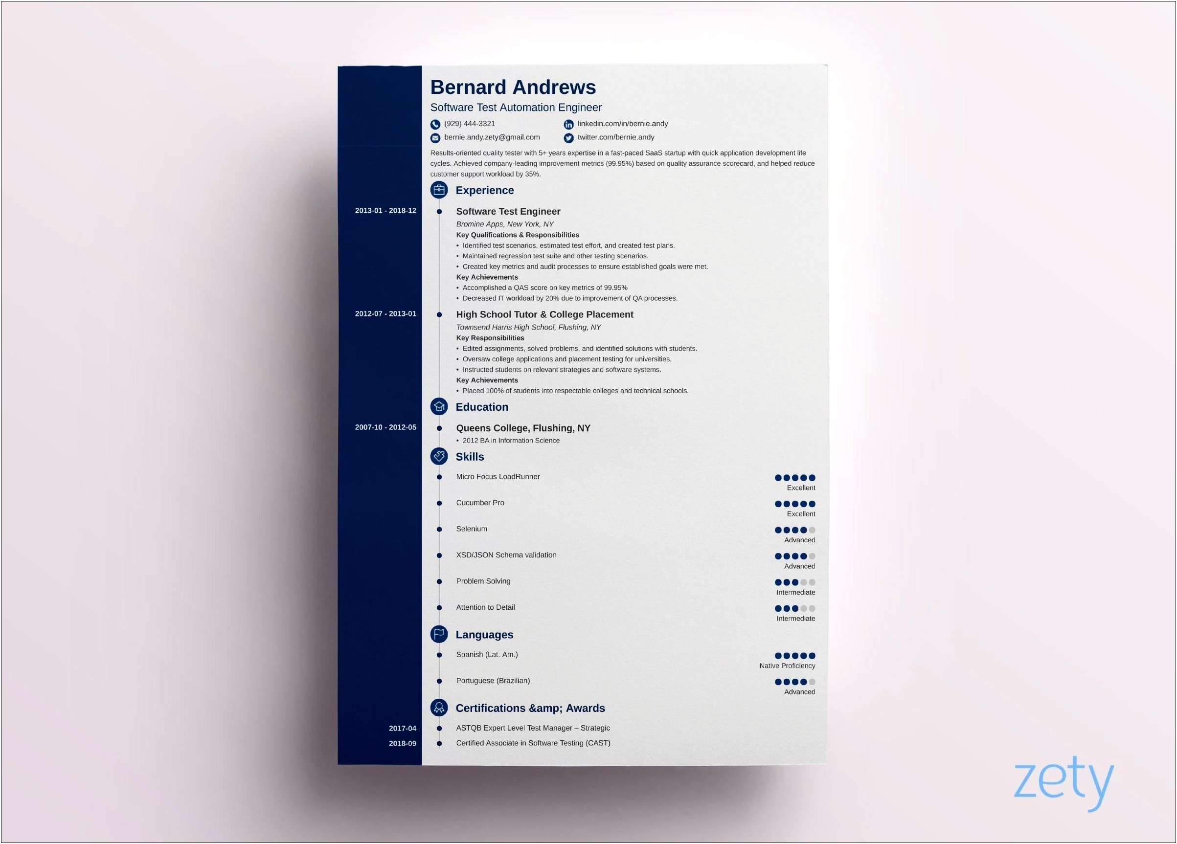 Best It Resume Templates T 2017