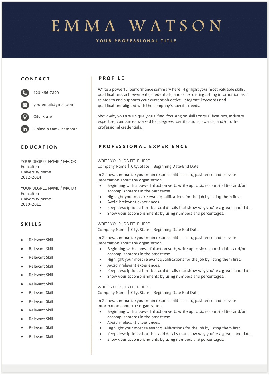 Best Place To Get Resume Templates