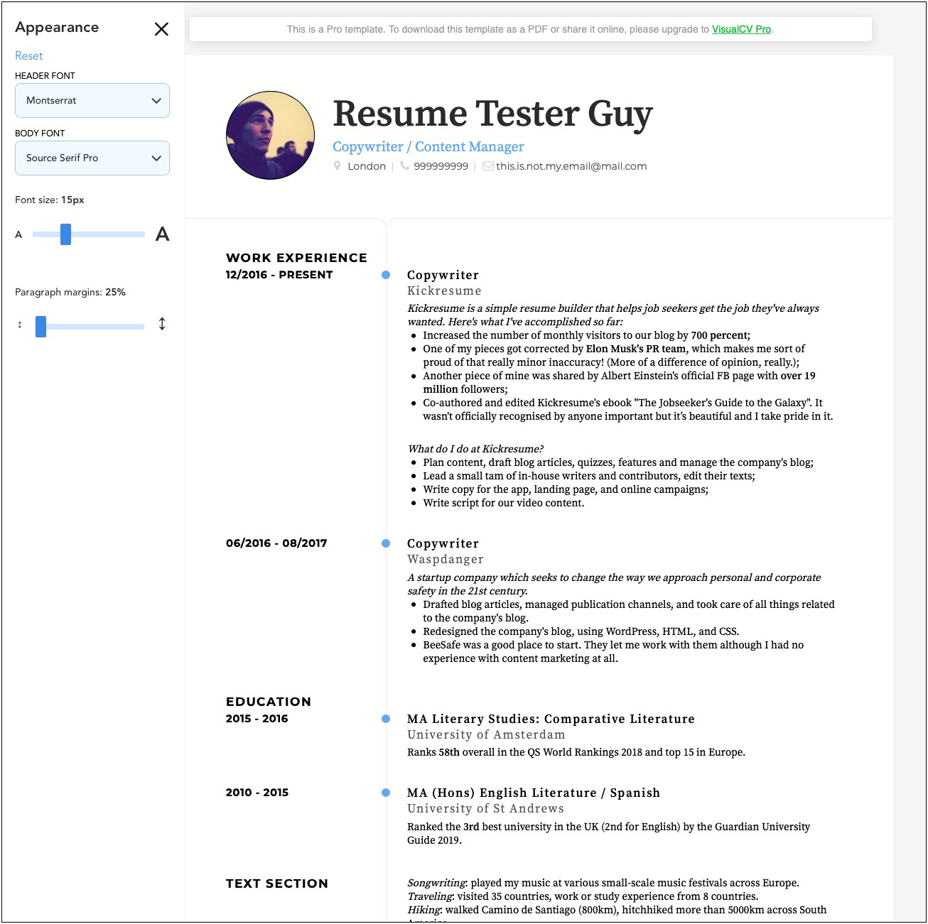 Best Place To Make A Resume