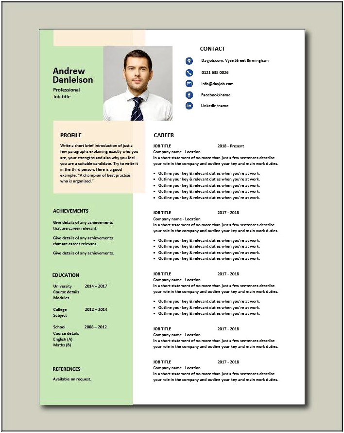 Best Resume Format For Foreign Jobs