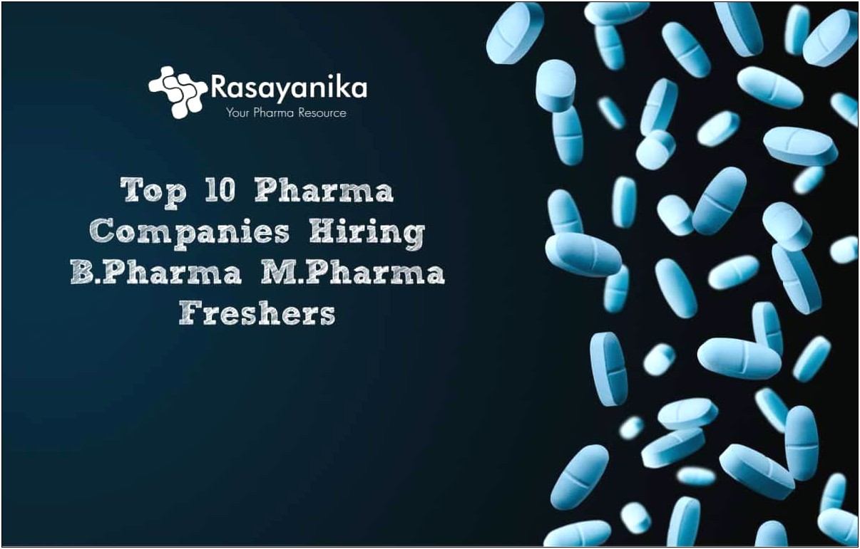 Best Resume Format For M Pharmacy Freshers