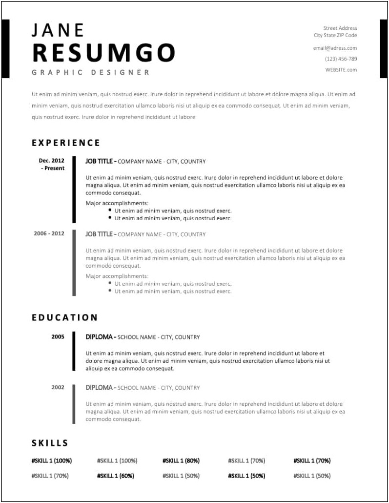 Best Resume Format Template Free Download