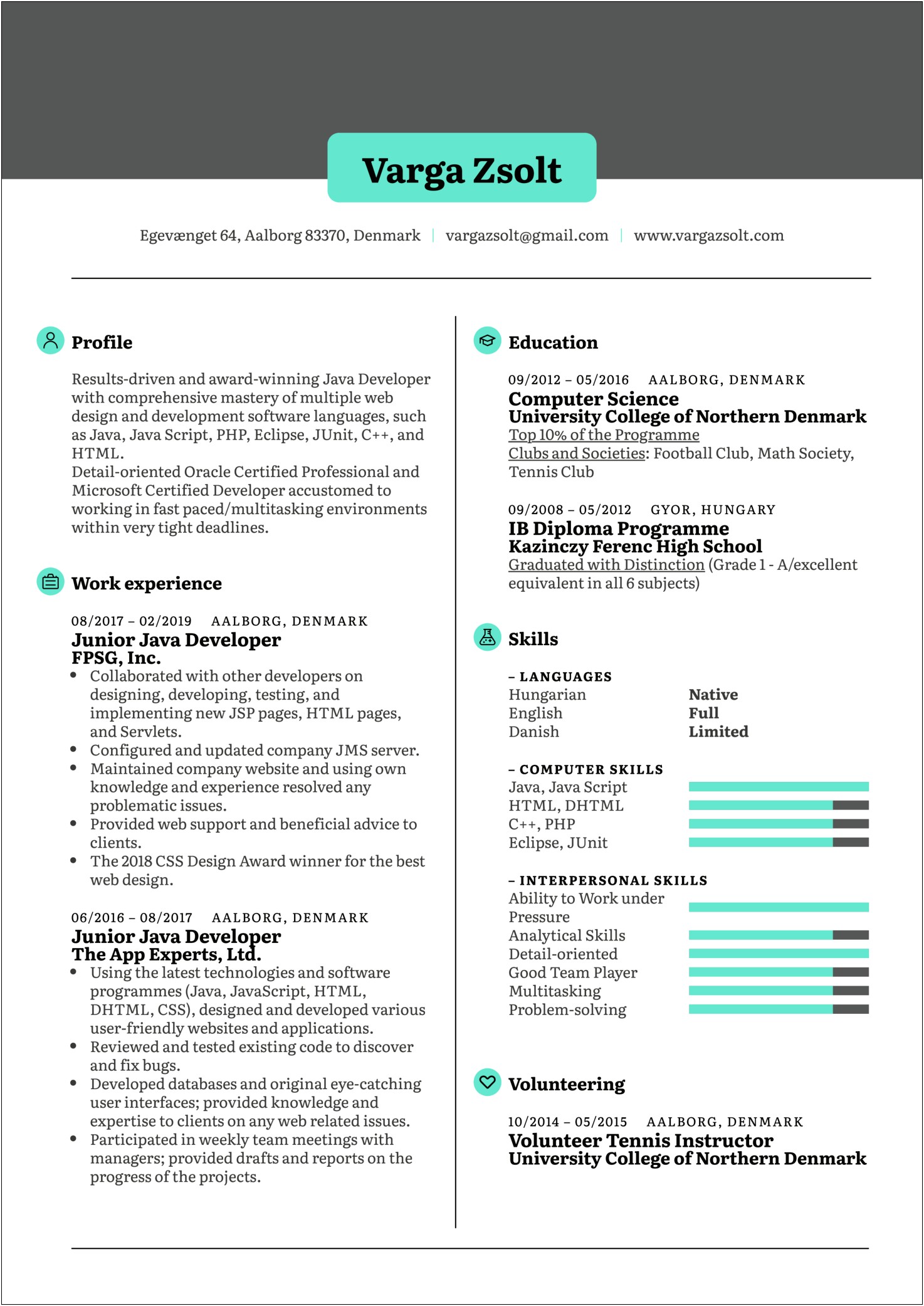 Best Resume Formats For Intermediate Players