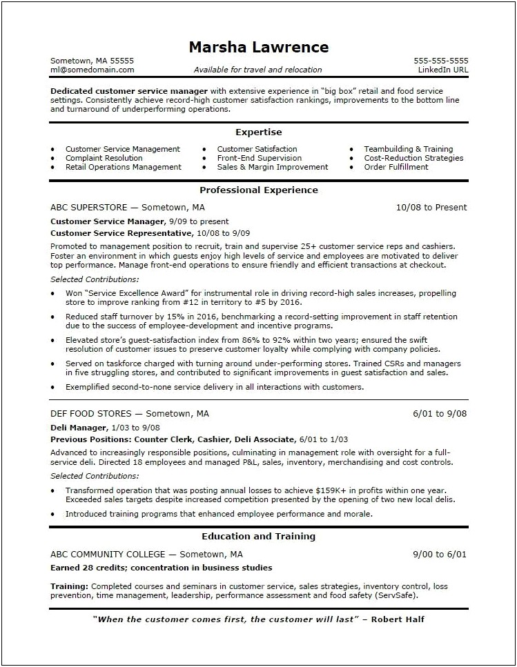 Best Resume Objective For It Manager