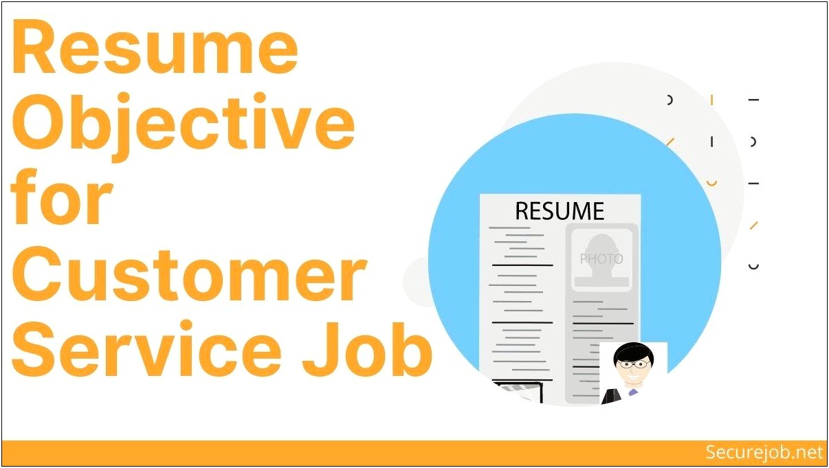 Best Resume Objectives For Consumer Serv