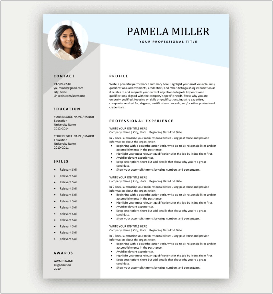 Best Resume Samples For It Jobs