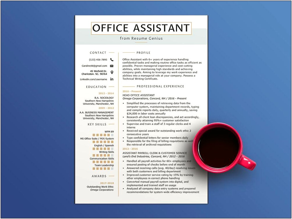 Best Resume Set Up For An Office Job