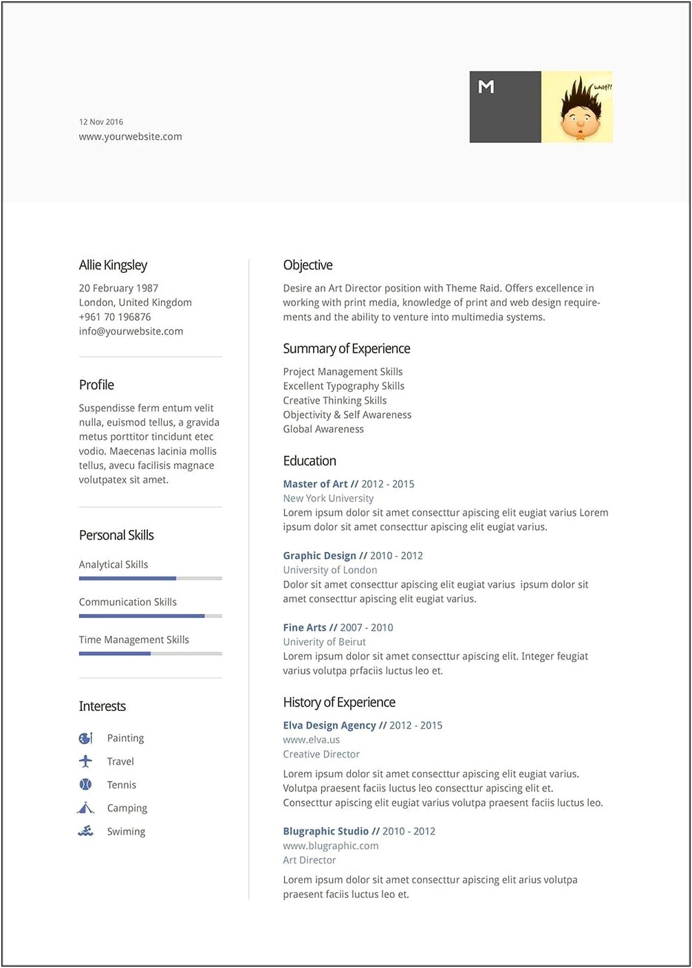 Best Resume Template On Microsoft Word