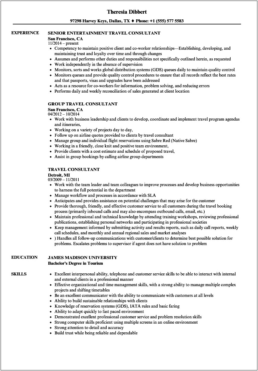 Best Resume Type For It Contractor