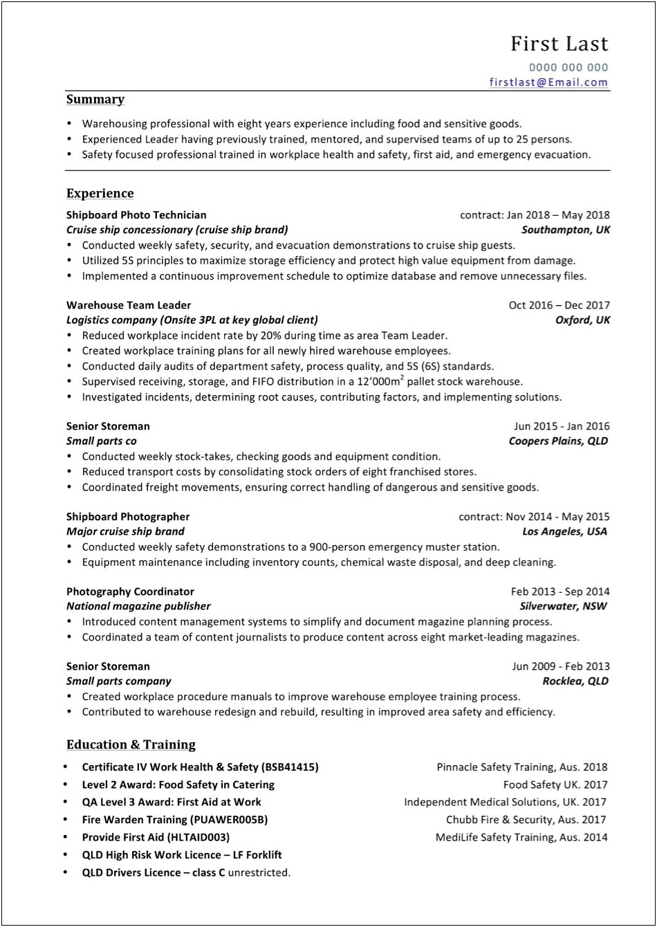 Best Resumes 2017 Lack Of Experience