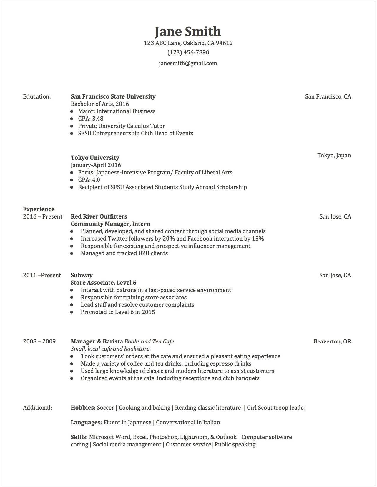 Best Simple Resume Templates To Download Free