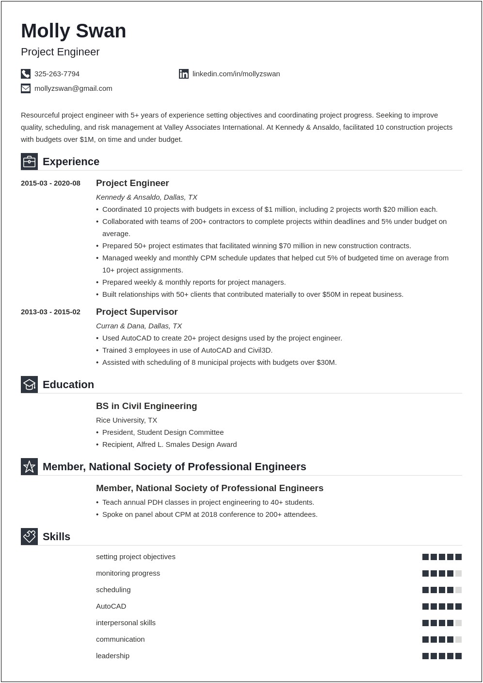 Best Skills For Engineer Resume