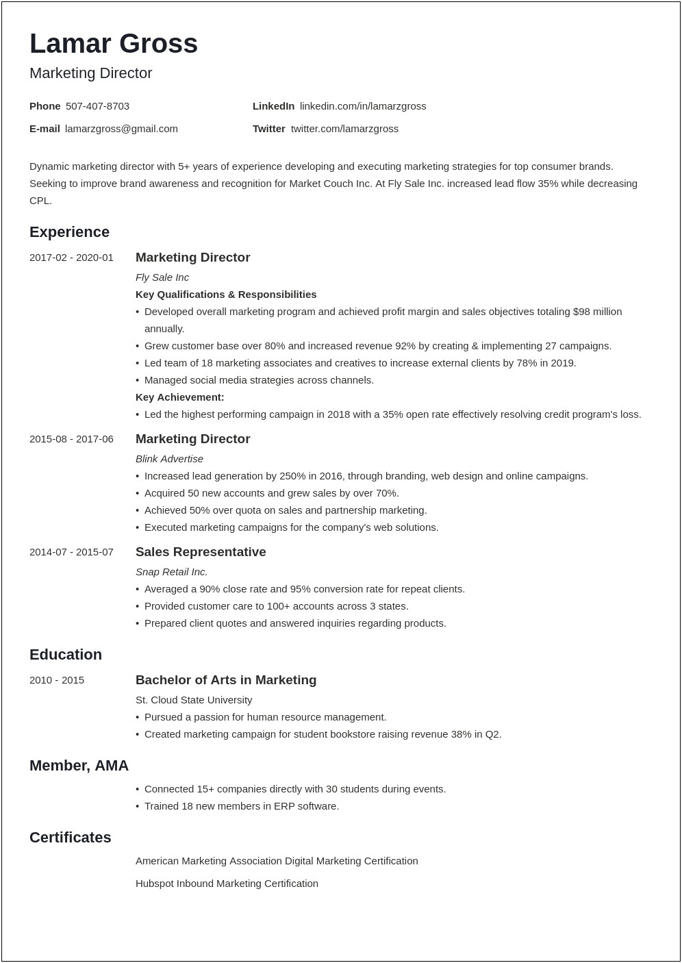 Best Skills On Resume For Advertising