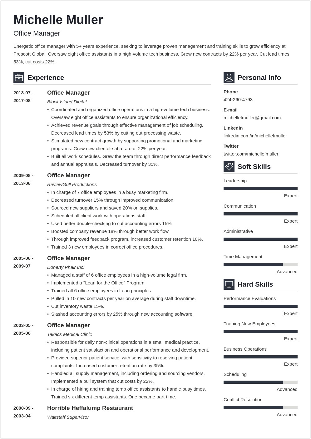 Best Way To Print A 2 Page Resume