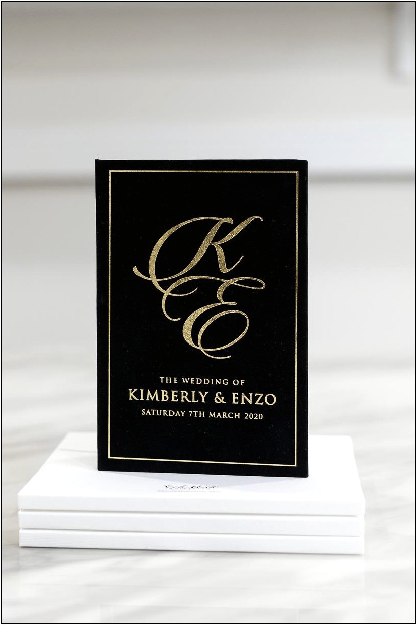 Black And Gold Wedding Theme Invitations