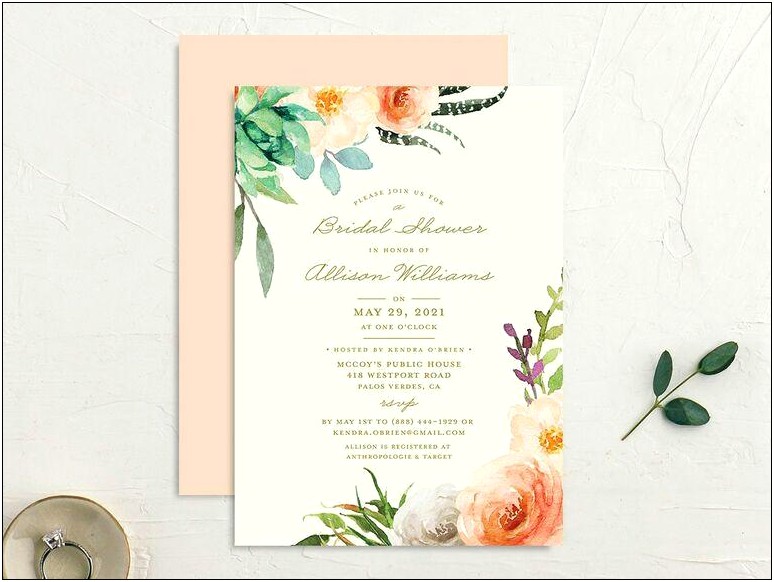 Bliss Paper Boutique Wedding Shower Invitations