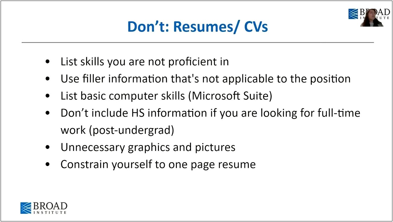 Boston College Career Center Resume Sample