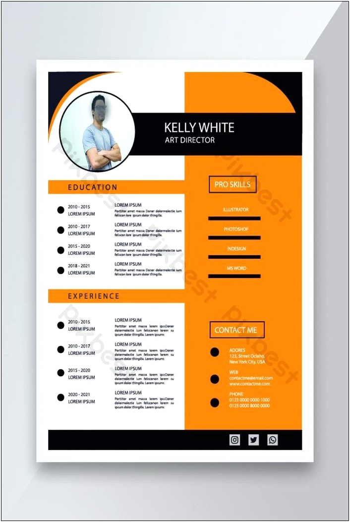 Bought Orange Resume Template And Did Not Download