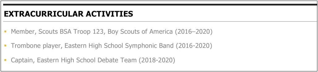 Boy Scout Volunteer Work On Resume Example