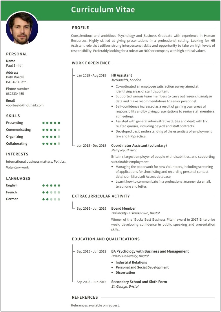 Brilliant Way To Display Work Experience On Resume