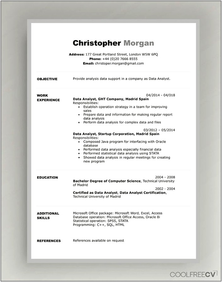 Bs And Ms Degree Summary Of Qualifications Resume