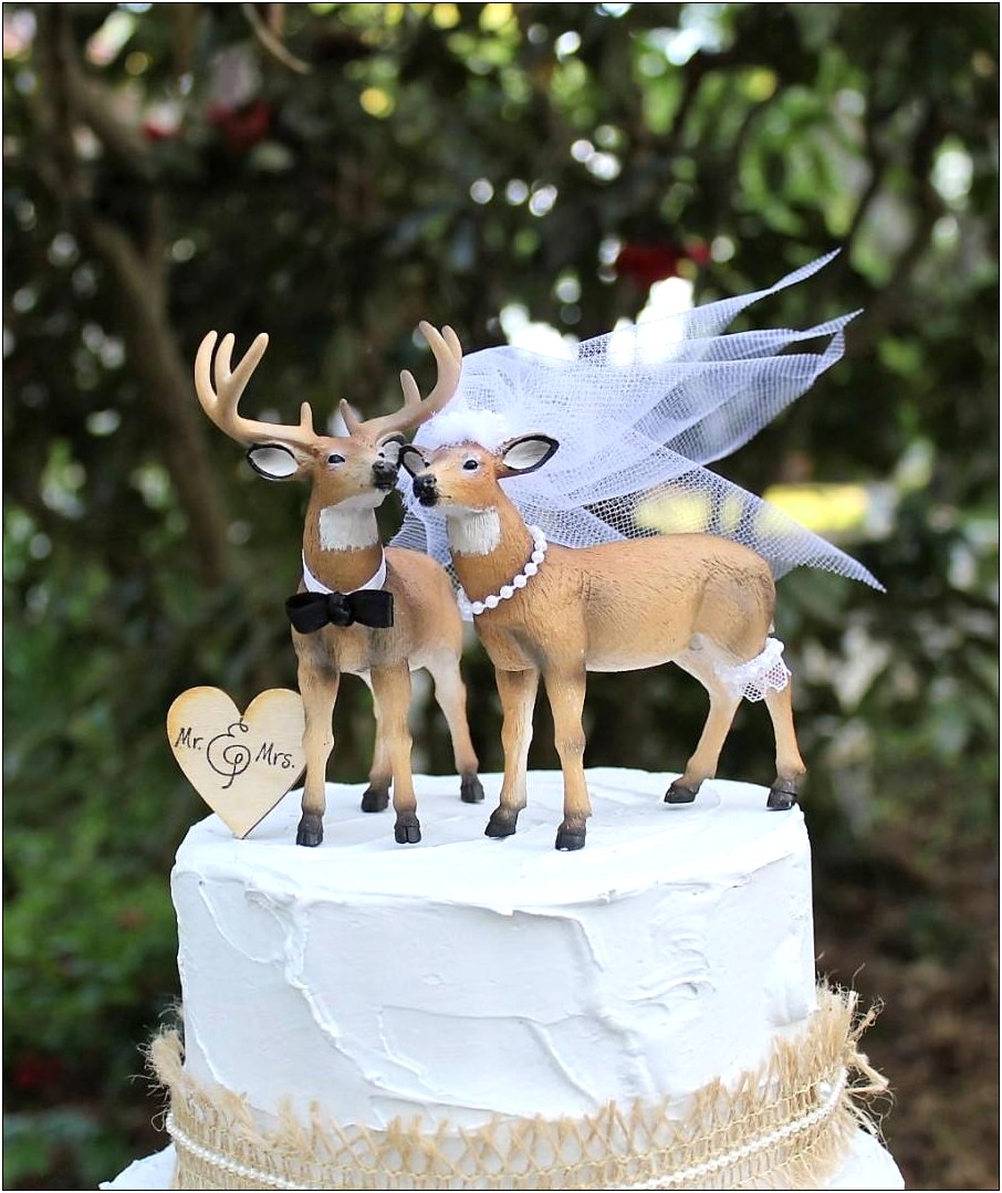 Buck And Doe Heads Wedding Invitations