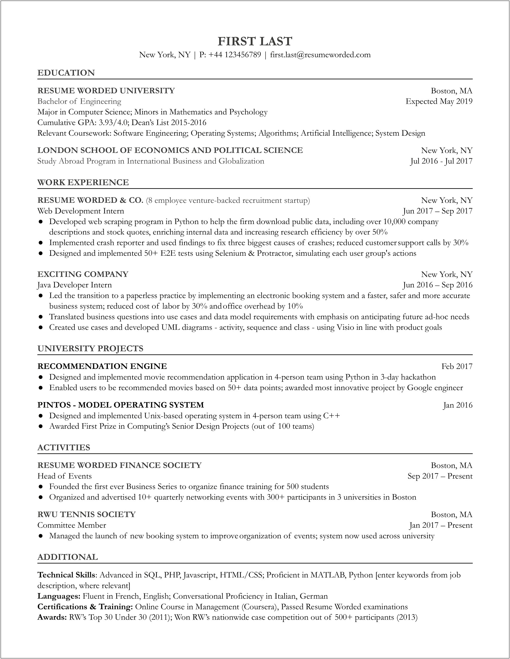 Business Rules Modeler Resume Sample In Hp