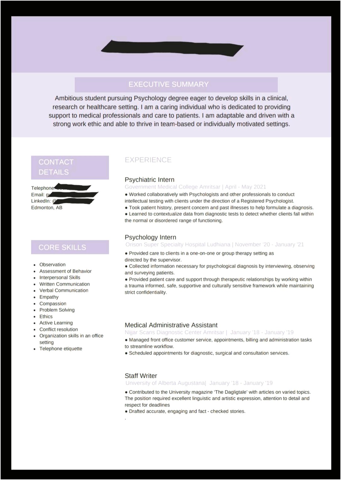 Can Observational Skills Be Listed On A Resume