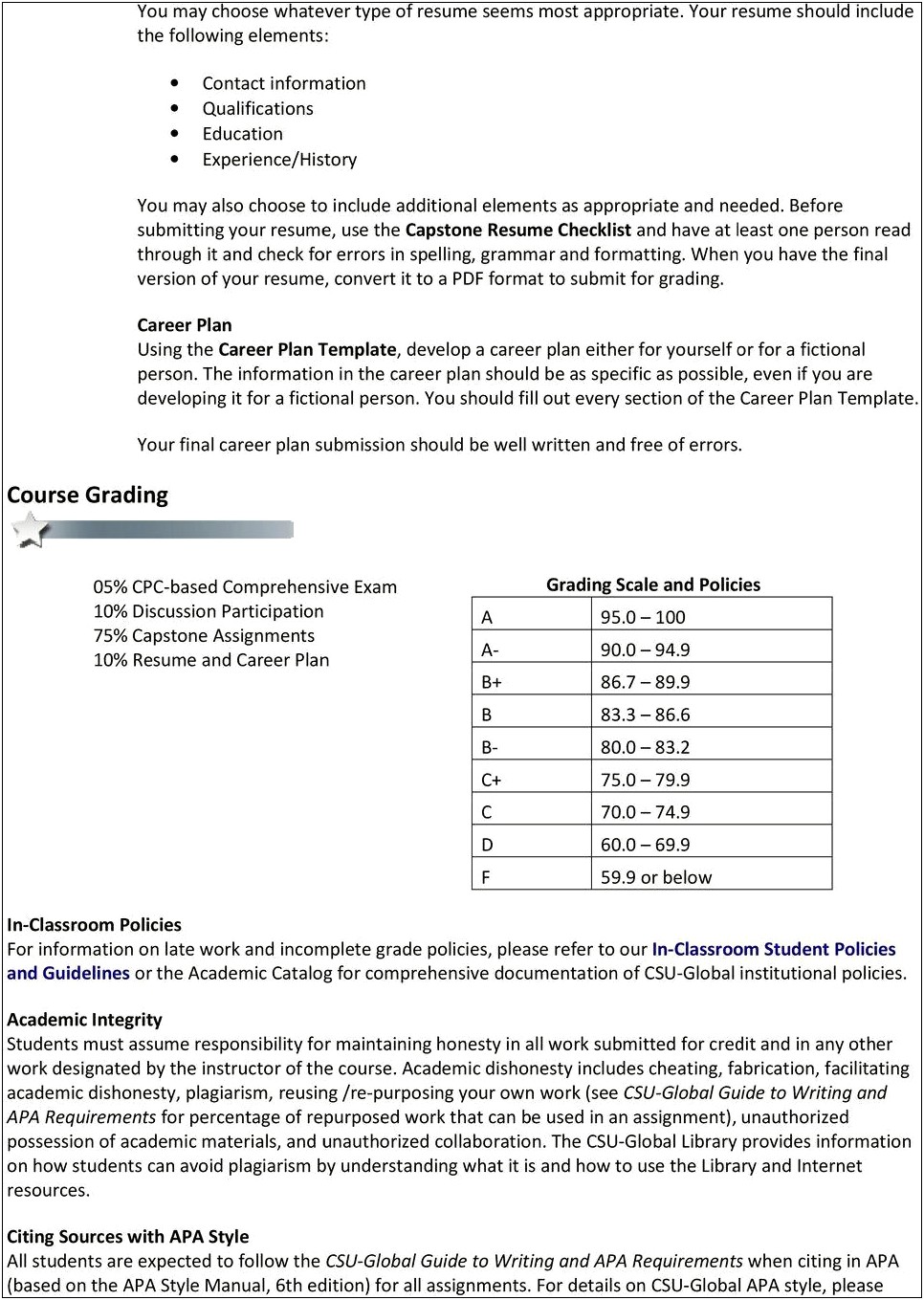 Capstone My First Job Resume Printable Worksheet Pdf