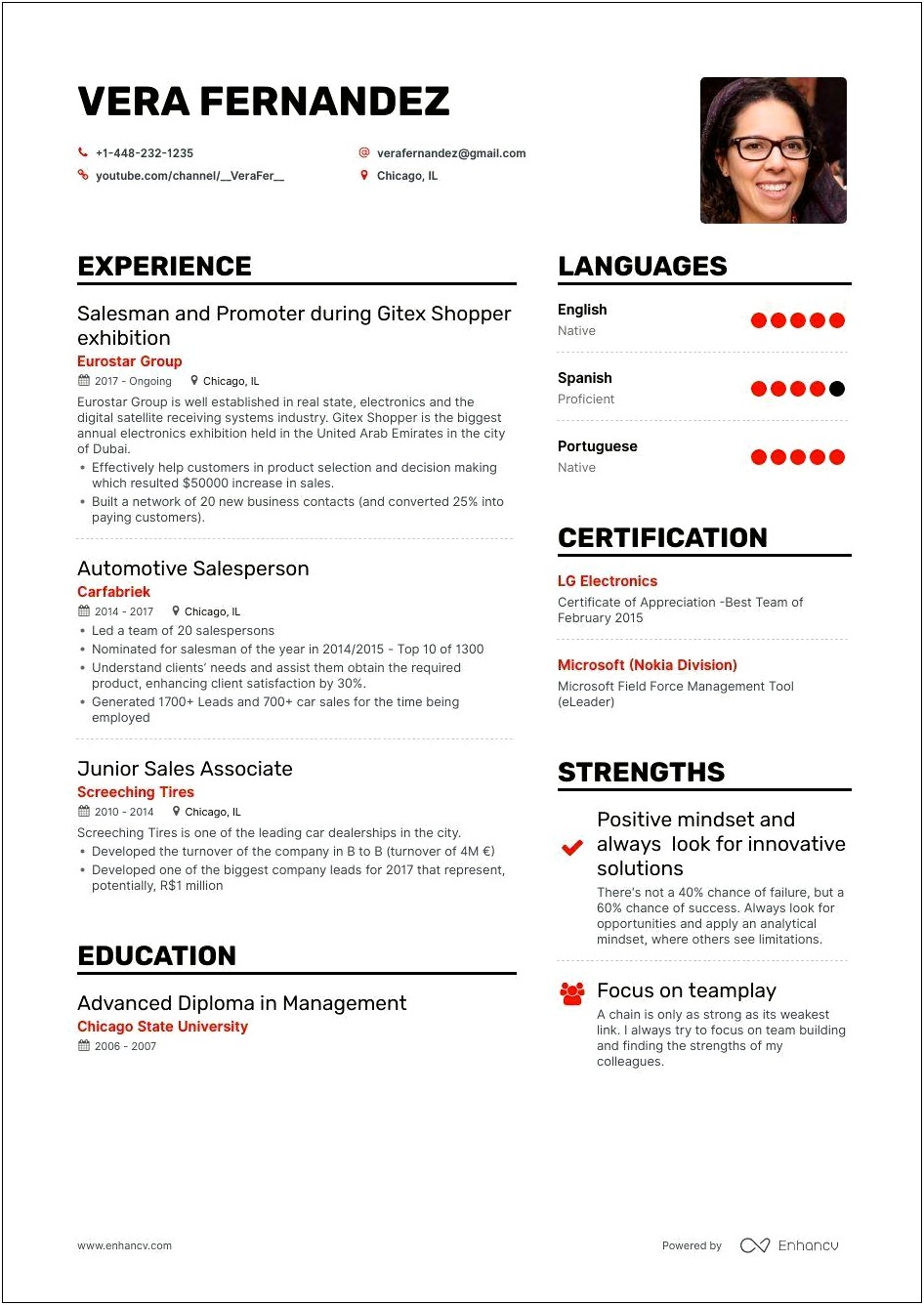 Car Sales Skills On Resume Examples