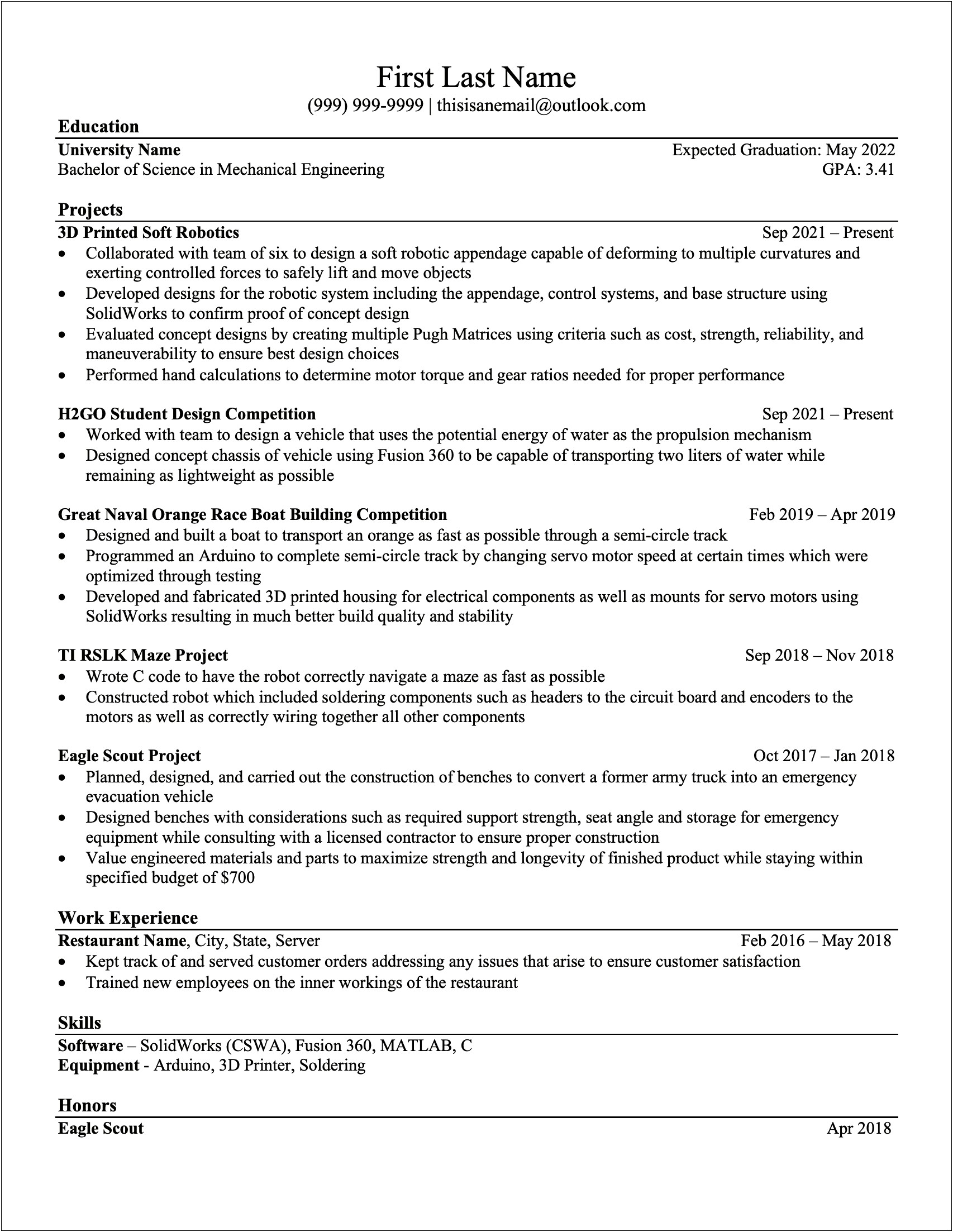 Cavalry Scout Job Description For Resume
