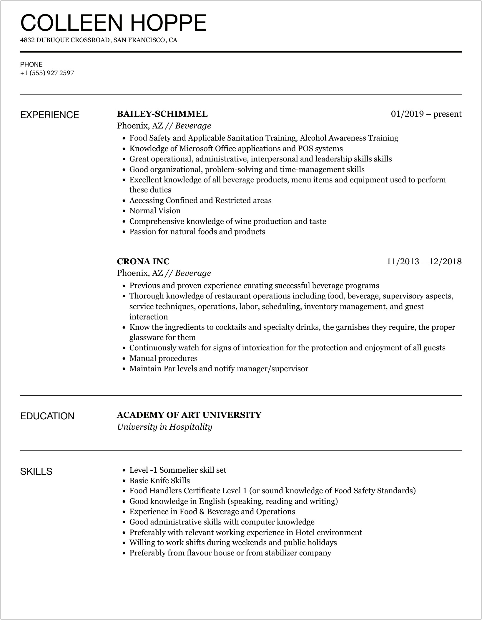 Cellar Worker Juice Wine Consentrate Resume