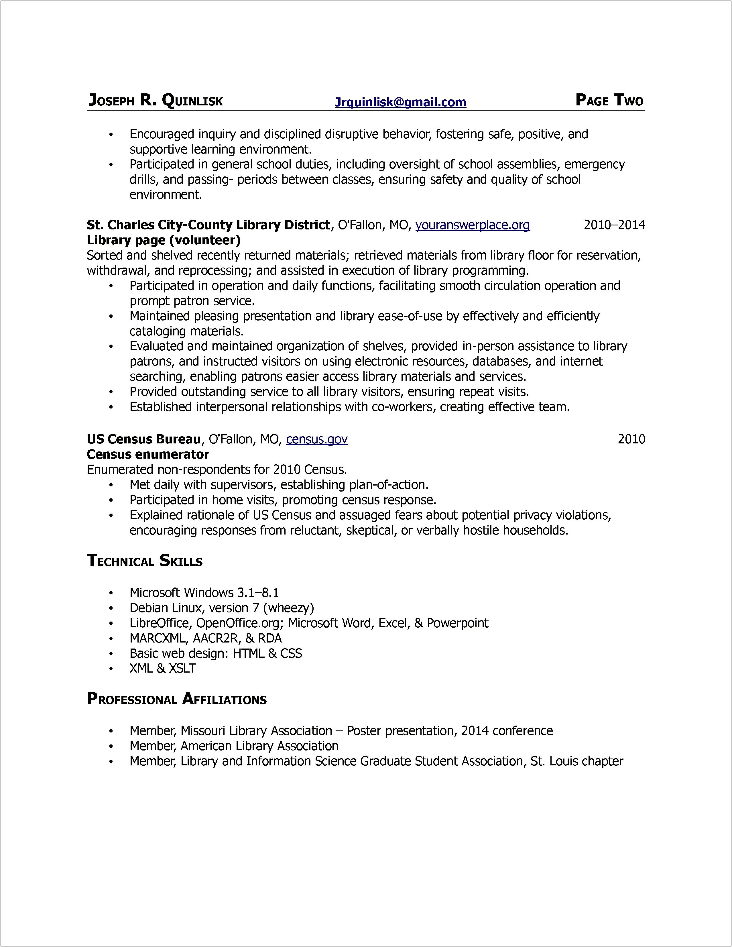 Census Bureau Clerk Job Description For A Resume