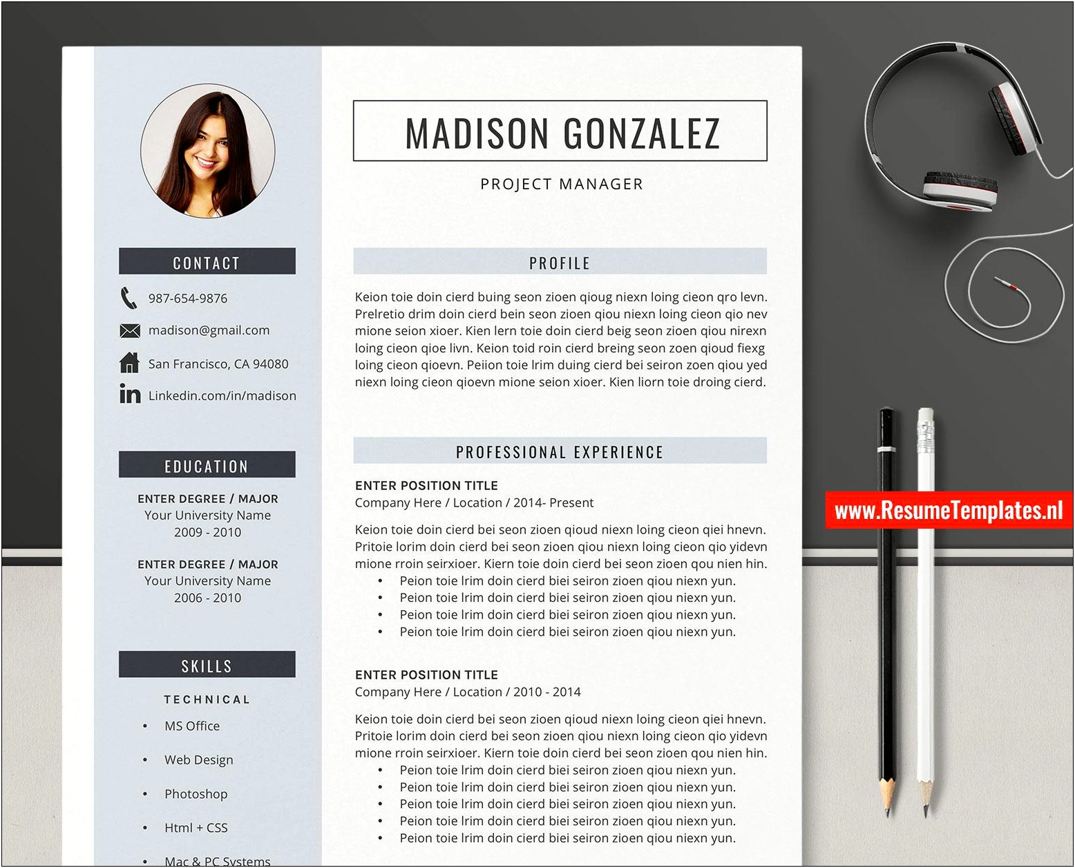 Clean Cv Resume Html Template Download