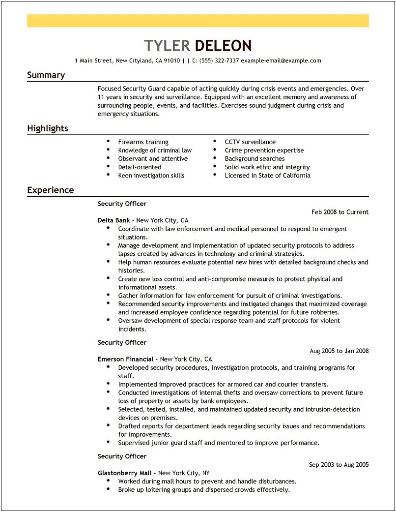 Coast Guard To Civilian Resume Examples