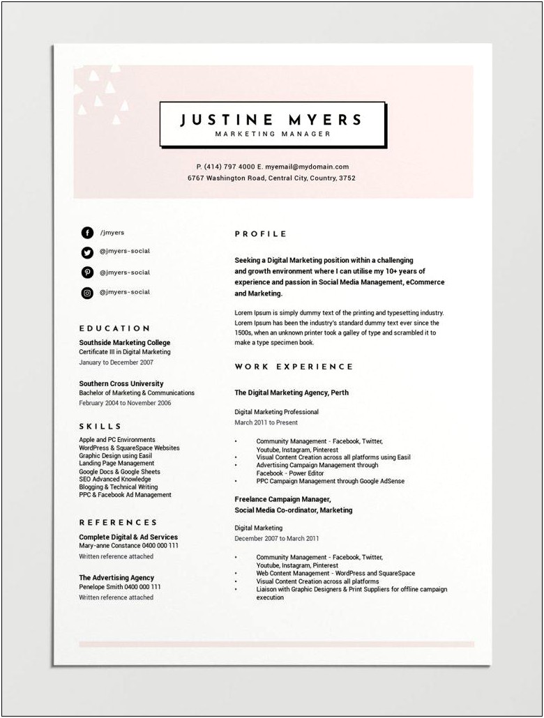 Completely Free Resume Templates No Account