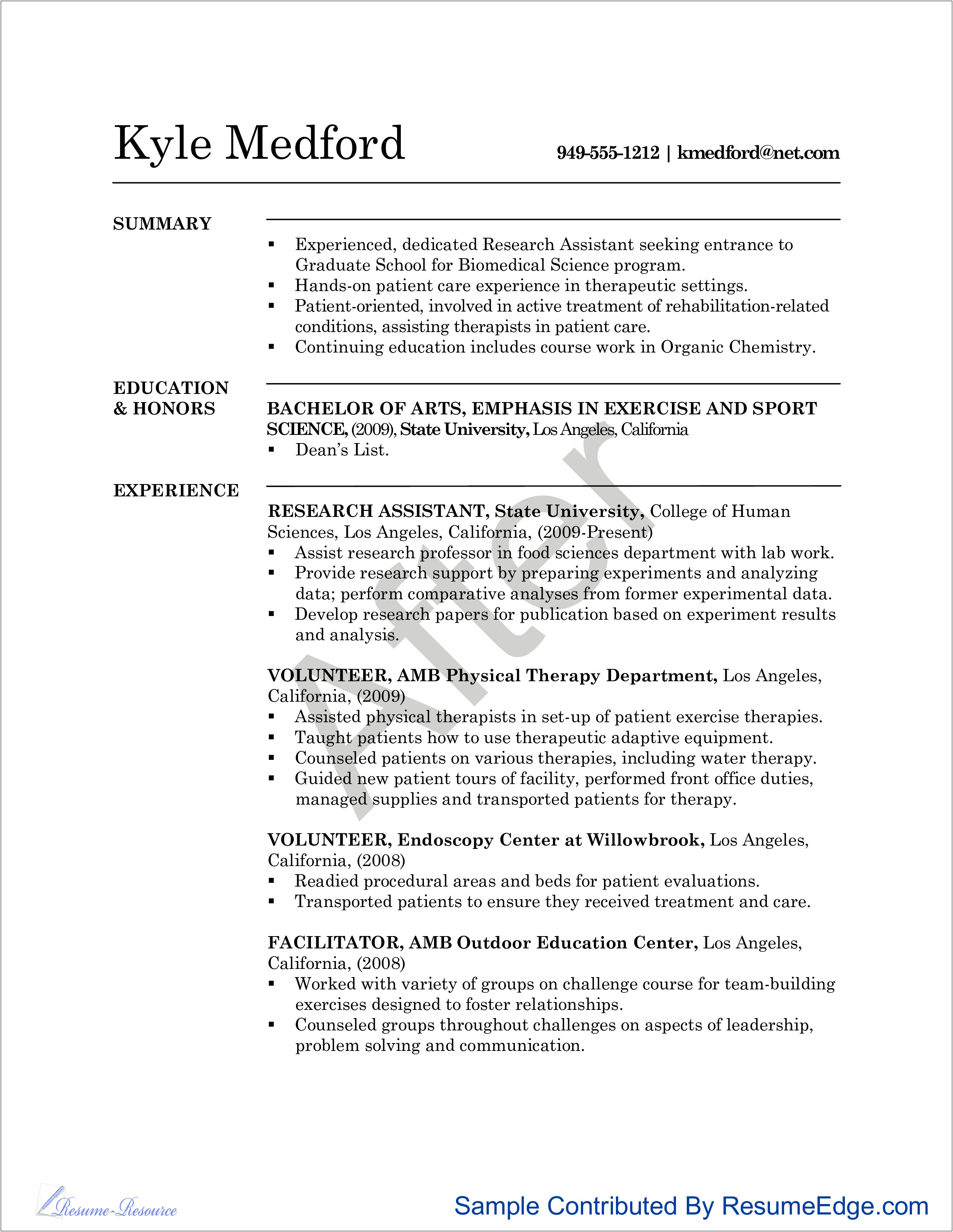 Computer Lab Attendant Resume No Experience